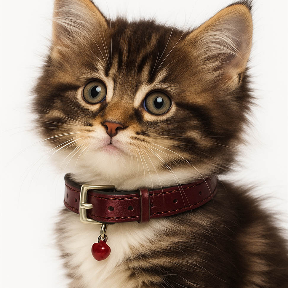 Ayarlanabilir Zilli Metalik Kedi Tasması
