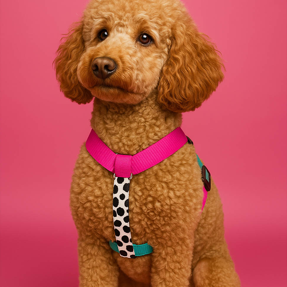 Pembe Çekiştirme Önleyici Ayarlanabilir H Tipi Köpek Göğüs & Gezdirme ve Boyun Tasması Seti